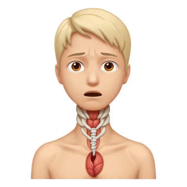 pain emerging from the back neck sticker