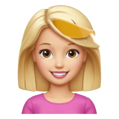 Barbie Emoji sticker