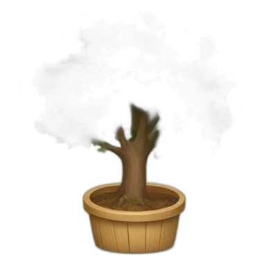 arbres dans une poubelle sticker