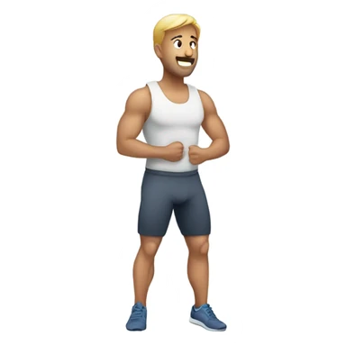 Man to do burpee sticker