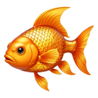 gold fish glitter gorgeaus sticker