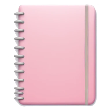 Pastel pink notebook sticker