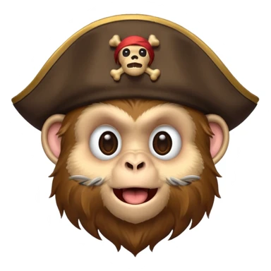 monkey with pirate hat























 sticker