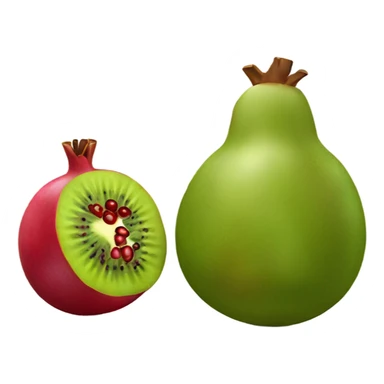 Kiwi and Pomegranate sticker