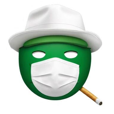 Lacoste smoking friends with white lacoste mask sticker
