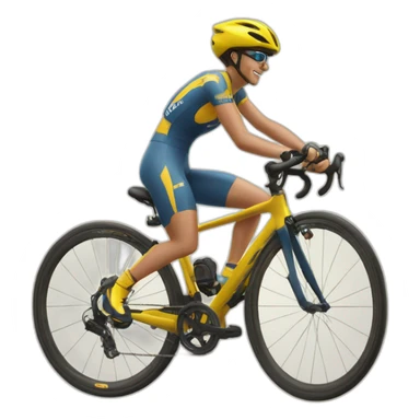 Victoire dommergues on a bike  sticker