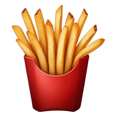dark red french fries sticker