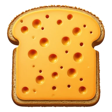 a slice of cheese to put on a bread sticker