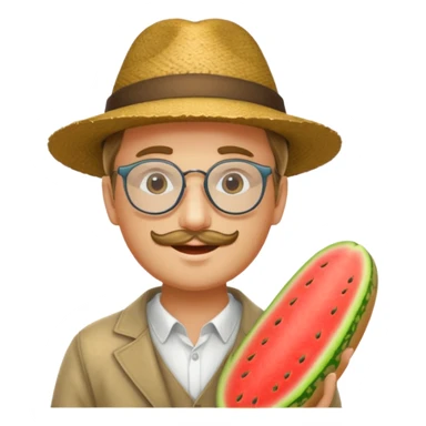 Un humain homme avec un chapeau melon et des sunglasse et une baguette magique sticker