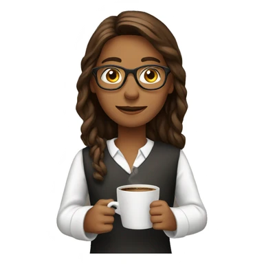 tutor with coffee sticker