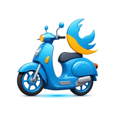  blue ride symbol sticker