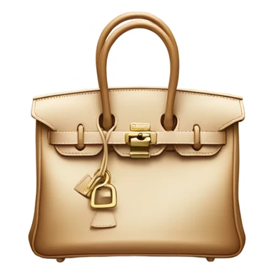 birkin bag on white background sticker