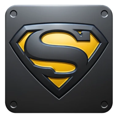 Superman Symbol Man of Steel black sticker