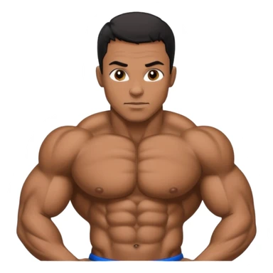 African American police bodybuilder  sticker