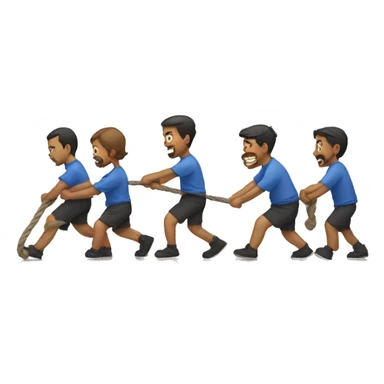 Tug-of-war sticker