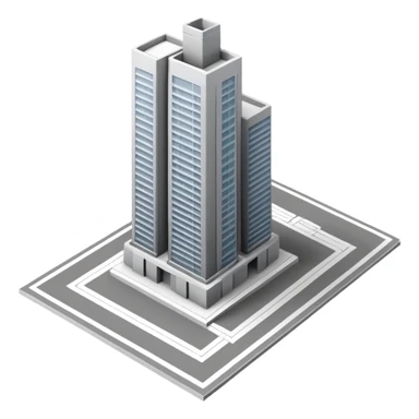 foundation plan for skyscraper construction sticker
