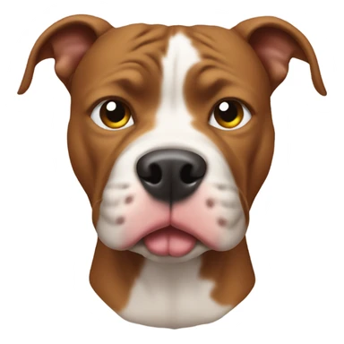 Pitbull dog pooping sticker
