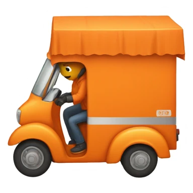 ORANGE delivery  sticker