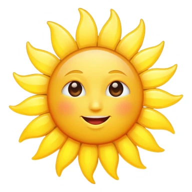 Bright sun saying good morning  sticker