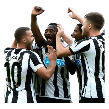 Newcastle United winning  sticker