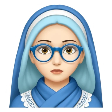 O data cu parul saten ,ochii griji-albastrii ,ochelari și codițe de pisica ..și langa o pisicuță alba pufoasa ,cu ochii verzi și o a doua pisica siameza pufoasa cu capul maro -negru și coada ,restul corpului un maro deschis spre alb  , ochii albaștrii  sticker