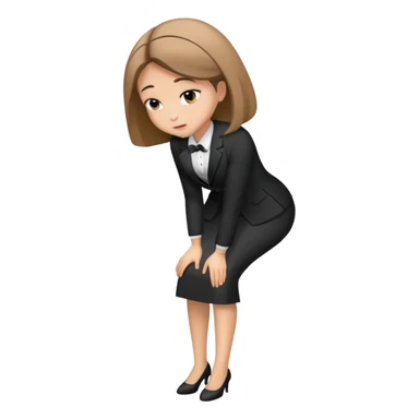 Woman Bowing sticker