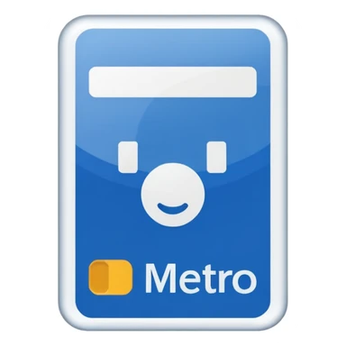 metro card sticker