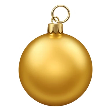 Christmas tree ball golden sticker