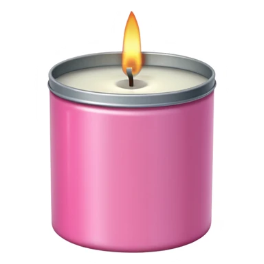 pink candle tin sticker