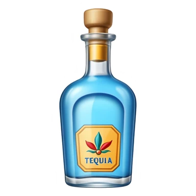 Bottle tequila azul sticker