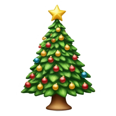 pretty festive christmas tree sticker
