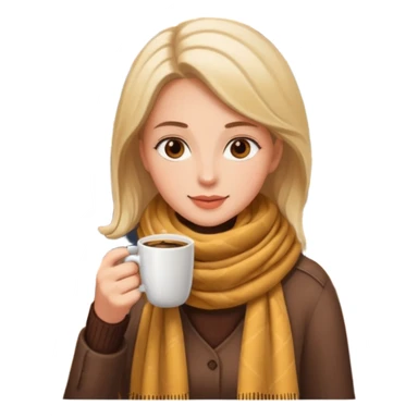 woman drinking coffee in a cafe sticker