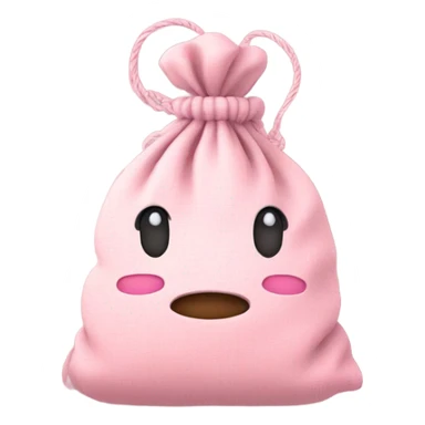 pink money bag sticker