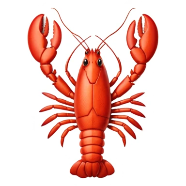 Lobster on period sticker