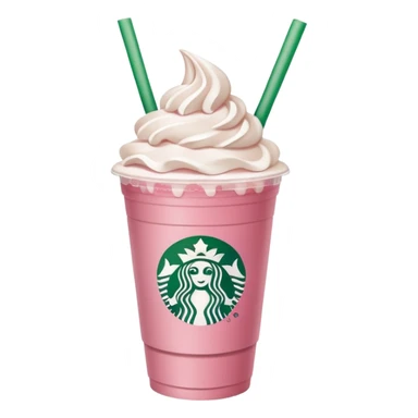 Pink Strawberry Frappe Starbucks  sticker