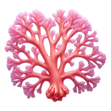 Pink crystallized sea coral  sticker