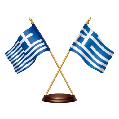 Cyprus and Greece flag together  sticker