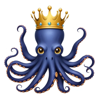 🐙👑 Octopus King – Ruler of the deep, tentacles of power. sticker