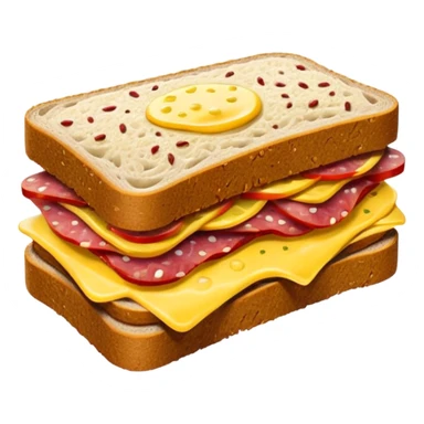 Salami sandwich sticker