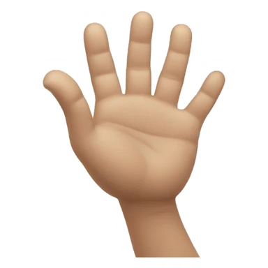 manos señalando al cielo y un cielo arriba de las manos sticker