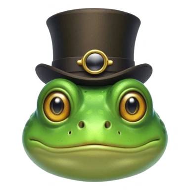 Frog with a monocle  sticker