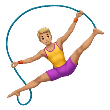 Acrobat – Slim performer mid-flip or balancing on rope sticker