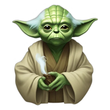 Yoda smoke sticker