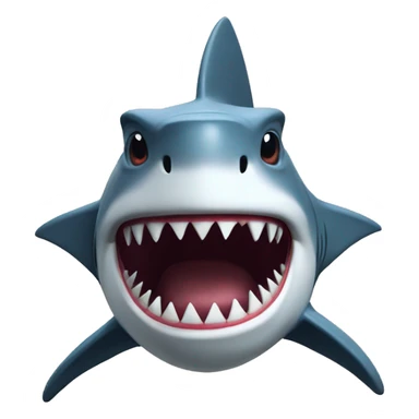 shark freaky sticker