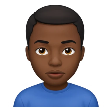 Black man biting his lip sticker