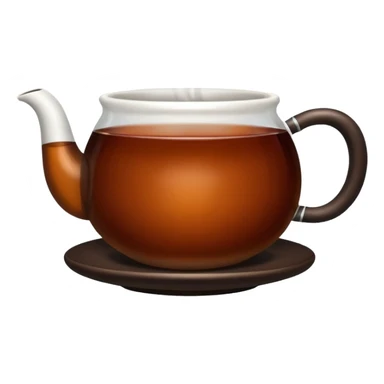 Cup of black tea sticker