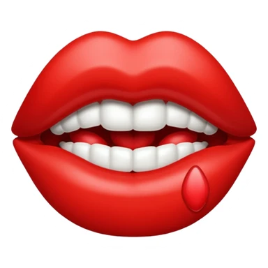 Lip kiss sticker