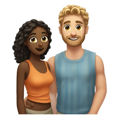 Me and my boyfriend in a greek island  sticker