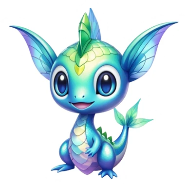 Shiny Exotic Dratini-Celebi-Hybrid-Creature sticker