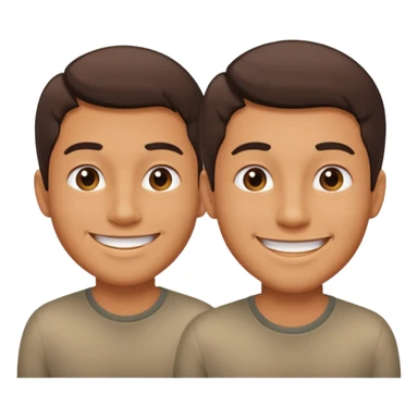 backside of a man 3/4 angle with the opposite view in the mirror sticker